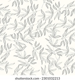 Seamless Floral Pattern with Hand Drawn Style. Flower Motif for Fashion, Wallpaper, Wrapping Paper, Background, Fabric, Textile, Apparel, and Card Design