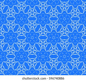 seamless floral pattern with hand drawn texture. Ornament for interior design, greeting cards, birthday or wedding invitations, fabric print. Ethnic background in arabian style