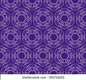 seamless floral pattern with hand drawn texture. Ornament for interior design, greeting cards, birthday or wedding invitations, fabric print. Ethnic background in arabian style.