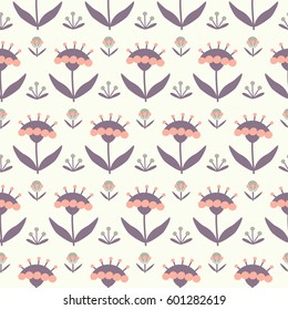 Seamless floral pattern with hand drawn elements. Can be used for wallpaper, poster design, wrapping paper, surface texture, web backgrounds, print on textile and covers