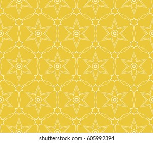 seamless floral pattern with hand drawn texture. Ornament for interior design, greeting cards, birthday or wedding invitations, fabric print. Ethnic background in arabian style.