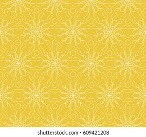 seamless floral pattern with hand drawn texture. Ornament for interior design, greeting cards, birthday or wedding invitations, fabric print. Ethnic background in arabian style.