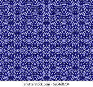 seamless floral pattern with hand drawn texture. Ornament for interior design, greeting cards, birthday or wedding invitations, fabric print. Ethnic background in arabian style.