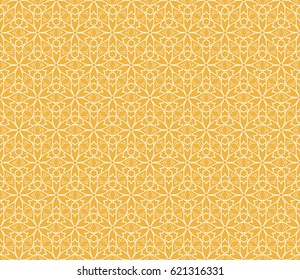 seamless floral pattern with hand drawn texture. Ornament for interior design, greeting cards, birthday or wedding invitations, fabric print. Ethnic background in arabian style.