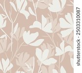 seamless floral pattern. Idea for fabric, tablecloth pattern, wrapping paper, gift paper. Print Ditsy. Motives are scattered randomly.flower pattern background. soft feminine pattern 