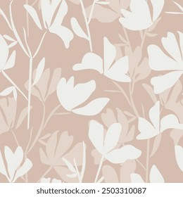 seamless floral pattern. Idea for fabric, tablecloth pattern, wrapping paper, gift paper. Print Ditsy. Motives are scattered randomly.flower pattern background. soft feminine pattern 