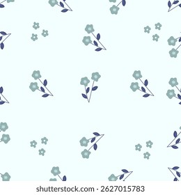Padrão floral perfeito. Ideia para tecido, padrão de toalha de mesa, papel de embrulho, papel de presente. Imprimir ditsy. Os motivos estão espalhados aleatoriamente. Fundo de padrão de flor. padrão bonito.