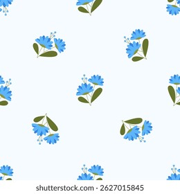Padrão floral perfeito. Ideia para tecido, padrão de toalha de mesa, papel de embrulho, papel de presente. Imprimir ditsy. Os motivos estão espalhados aleatoriamente. Fundo de padrão de flor. padrão bonito.
