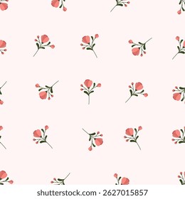 Patrón floral sin fisuras. Idea para la tela, patrón de mantel, papel de embalaje, papel de regalo. Imprimir sucio. Los motivos se dispersan al azar. Fondo de patrón de flores. lindo patrón.