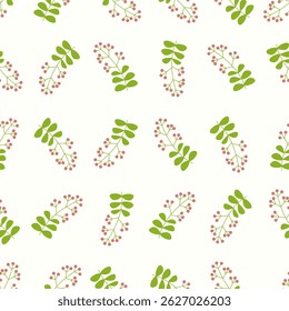 Nahtloses Blumenmuster. Idee für Stoff, Tischdeckenmuster, Umschlagpapier, Geschenkpapier. Druckauflösung. Motive sind zufällig verstreut. Hintergrund mit floralem Muster. süßes Muster.