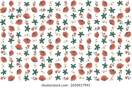Seamless floral pattern illustration pack with hand-drawn style, ideal for wallpapers, textiles, and stationery