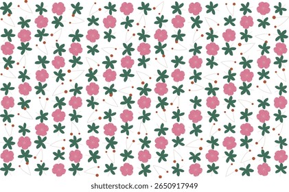 Paquete de ilustración de patrón floral sin costuras con estilo dibujado a mano, ideal para Fondos de pantalla, textiles y papelería
