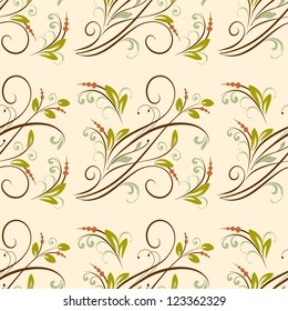 Seamless Floral Pattern. Illustration vector.