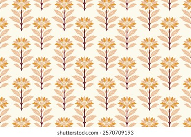 seamless floral pattern with intricate flowers, delicate leaves, and natural elements perfect for wallpaper, textile, wrapping paper, and botanical designs