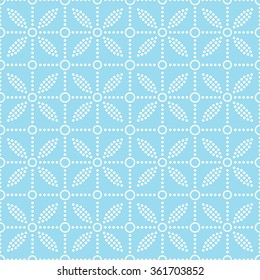 Seamless floral pattern. Lace. Petals and Leaves pattern. Abstract Background. Circle pattern. Ethnic background. Dotted. Geometric pattern. Vector Regular Texture. Can be used for textile or paper. 