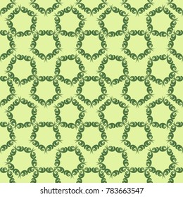 seamless floral pattern with leaves