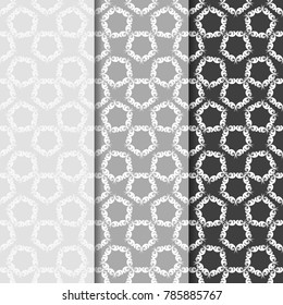 seamless floral pattern with leaves