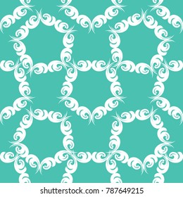 seamless floral pattern with leaves