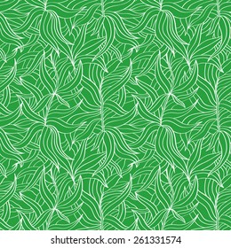 Seamless floral pattern with leaves motive