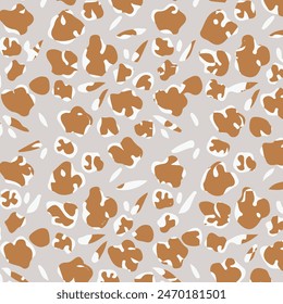 Seamless floral pattern, liberty ditsy print with small cute flowers in collection. Vector illustration 