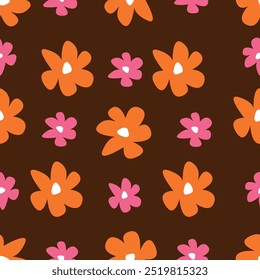 Seamless floral pattern, liberty ditsy print, vintage ornament with plant drawing. Elegant botanical design: hand drawn small flowers, tiny leaves, bouquets on a light background.