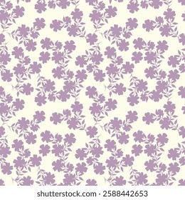 Seamless floral pattern, liberty ditsy print with gently tiny flowers. Cute botanical design, pretty ornament: hand drawn plants, simple small flowers, tiny flowers on a light pink background. Vector