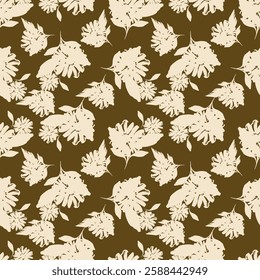 Seamless floral pattern, liberty ditsy print with gently tiny flowers. Cute botanical design, pretty ornament: hand drawn plants, simple small flowers, tiny flowers on a light pink background. Vector