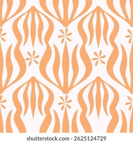 Padrão floral perfeito, impressão de liberdade, ornamento da natureza em um motivo romântico. Design botânico bonito, papel de parede flor delicada: desenhado à mão pequenas flores rosa no branco. Ilustração vetorial
