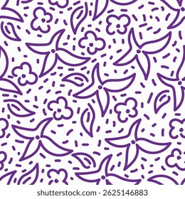Patrón floral sin fisuras, libertad ditsy impresión, adorno de la naturaleza en un motivo romántico. Diseño botánico lindo, Fondo de pantalla delicado de la flor: Pequeñas flores rosadas dibujadas a mano en blanco. Ilustración vectorial