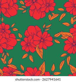Seamless floral pattern, liberty ditsy print, nature ornament in a romantic motif. Cute botanical design, delicate flower wallpaper: hand drawn small pink flowers on white. Vector illustration
