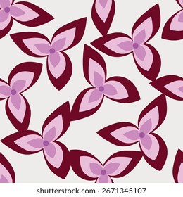 Seamless floral pattern, liberty ditsy print with cute large botany in retro folk style. Beautiful botanical design of hand drawn wild plants: flowers, leaves on black background. Vector illustration
