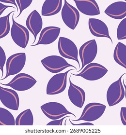 Patrón floral sin fisuras, impresión sucia de la libertad con flores suavemente pequeñas. Diseño botánico lindo, ornamento bonito: plantas dibujadas a mano, flores Pequeñas simples, hojas diminutas sobre un fondo rosa claro. Vector.