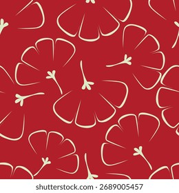 Seamless floral pattern, liberty ditsy print with gently tiny flowers. Cute botanical design, pretty ornament: hand drawn plants, simple small flowers, tiny leaves on a light pink background. Vector.