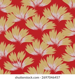 Seamless floral pattern, liberty ditsy print, ornament with small cute flowers. Simple botanical design for fabric, paper: tiny hand drawn flowers, leaves on white background. Vector illustration.
