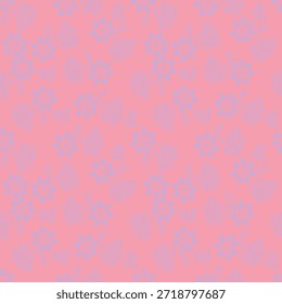 Patrón floral sin fisuras, impresión ditsy de la libertad con la botánica Grande linda en estilo popular retro. Hermoso diseño botánico de plantas silvestres dibujadas a mano: flores, hojas sobre fondo negro. Ilustración vectorial