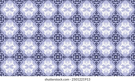 Seamless floral pattern in light blue tone, for background, fabric, textile, wallpaper