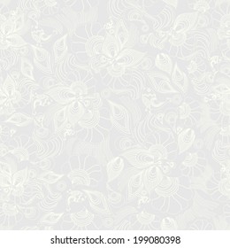 Seamless floral pattern in light colors. Square format suitable for textile, wallpapers and wrapping