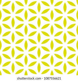 Seamless floral pattern in light green color