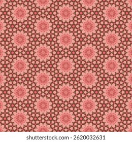 The seamless floral pattern in light pink is designed for a sweet, gentle, natural and relaxing feeling. It is suitable for designs that require uniqueness, distinctiveness and uniqueness.