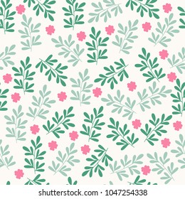 Seamless floral pattern. Meadow elegant background.