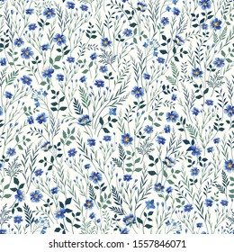 seamless floral pattern. meadow flowers.