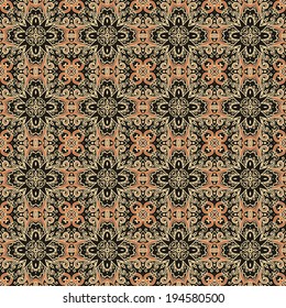 Seamless floral  pattern in medieval style