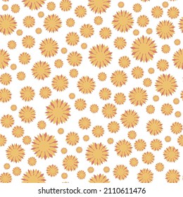 Seamless floral pattern in minimalists style. Vector illustration