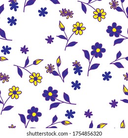 Patrón floral sin soldadura. Moderno informe asiático.