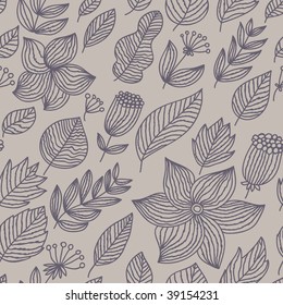 Seamless floral pattern for modern backgrounds