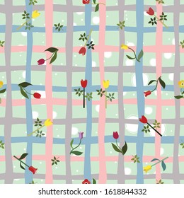 Seamless Floral Pattern. Modern Design. Vector Illustration