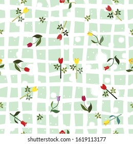 Seamless Floral Pattern. Modern Design. Vector Illustration