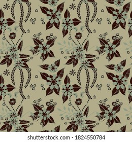 Seamless Floral Pattern. Modern Philippine
