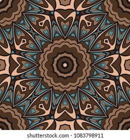 Seamless floral pattern with modern style ornament on color background. For wallpaper, cover book, fabric, scrapbooks