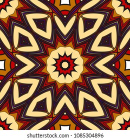 Seamless floral pattern with modern style ornament on color background. For wallpaper, cover book, fabric, scrapbooks